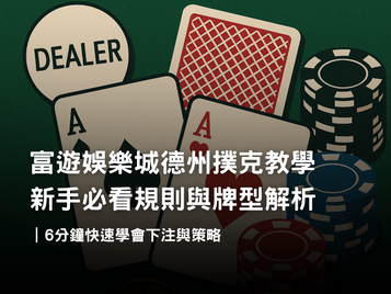 富遊德州撲克教學|新手必看規則、牌型解析與下注策略