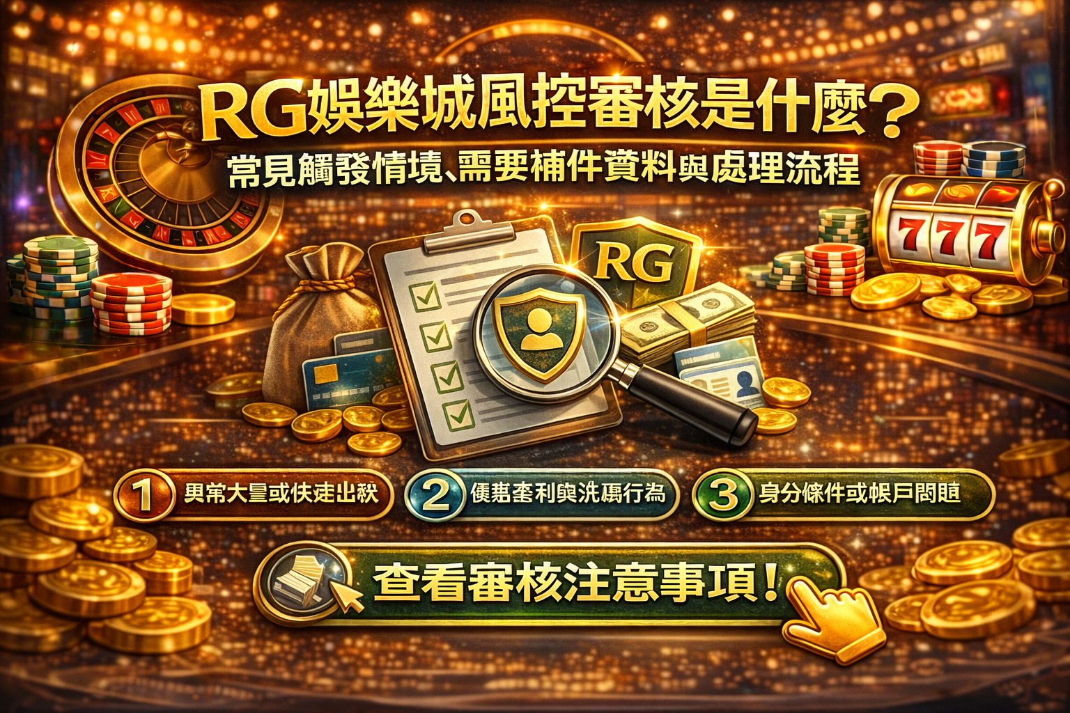RG娛樂城風控審核是什麼:常見觸發情境、補件資料與審核狀態權威整理