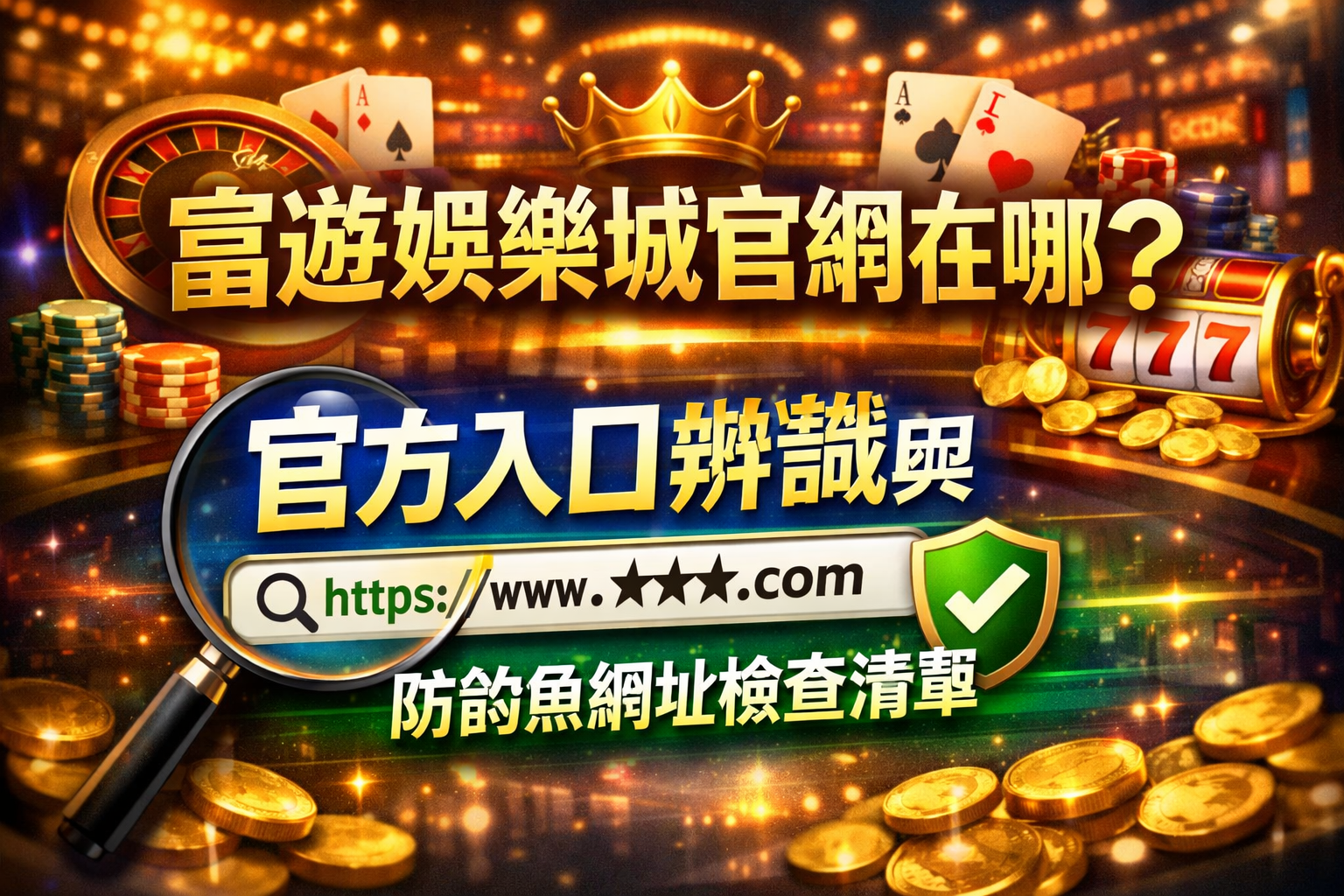 富遊娛樂城官網在哪？官方入口辨識與防釣魚網址檢查清單