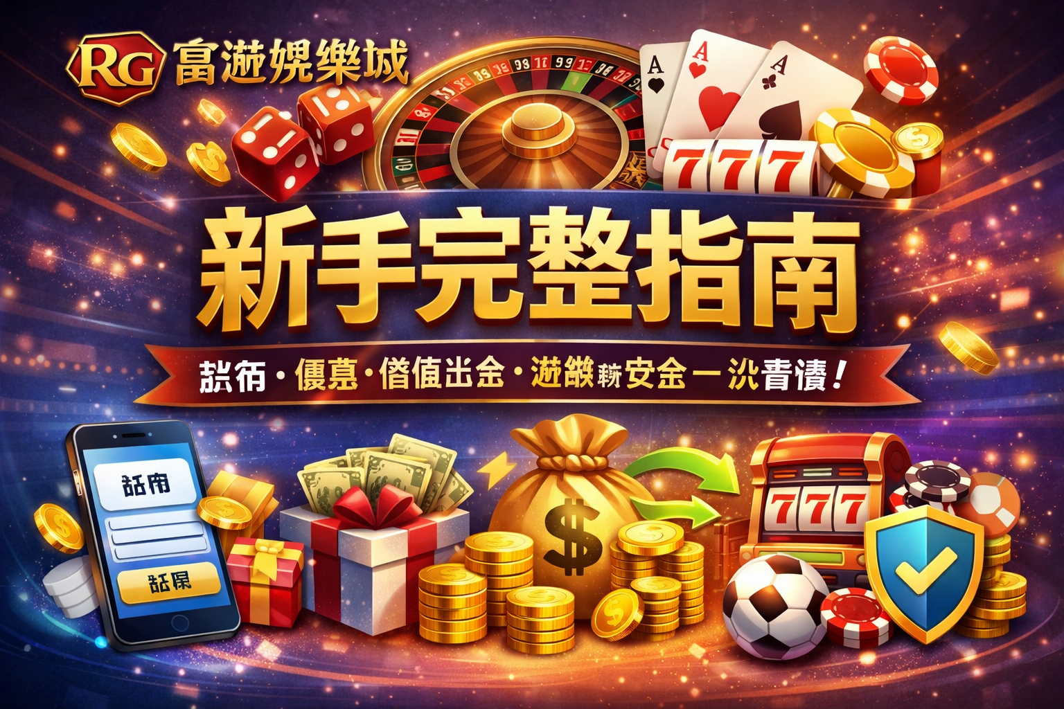 RG富遊娛樂城新手完整指南:註冊、優惠、儲值出金、遊戲與安全一次看懂
